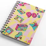 Retro Günlük Planlayıcı Tarihsiz Ajanda | 90 Sayfa | Sıvama Kapak | Çelik Spiral